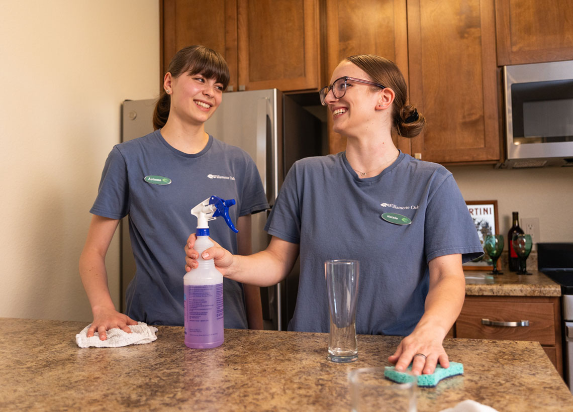 <b>Housekeeping and maintenance</b> to keep things running smoothly.